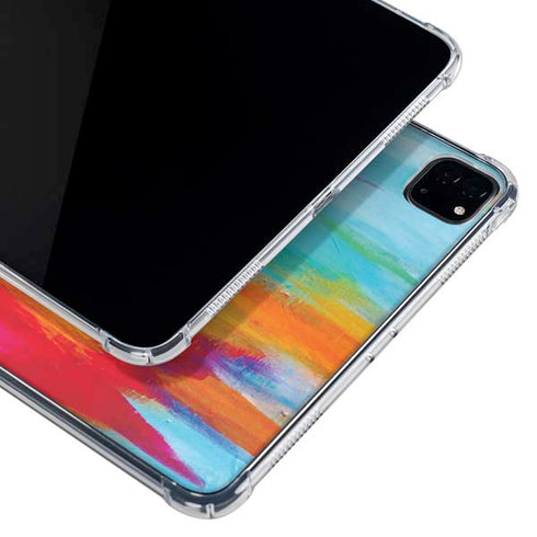 Multicolor Brush Stroke by Etta Vee iPad Pro 11in (2024) Clear Case